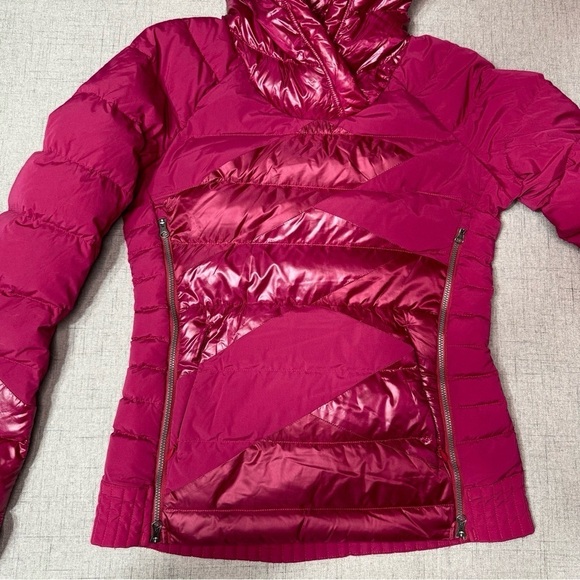 Lululemon Down Right Cozy Pullover Puffer Jacket Berry Rumble Winter Coat Size 4 - Picture 12 of 14